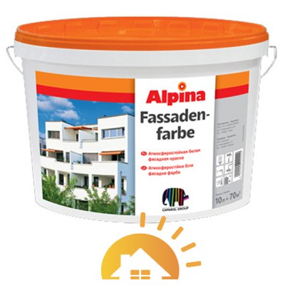 Alpina Матовая дисперсионная фасадная краска Expert Fassadenfarbe, 18 л