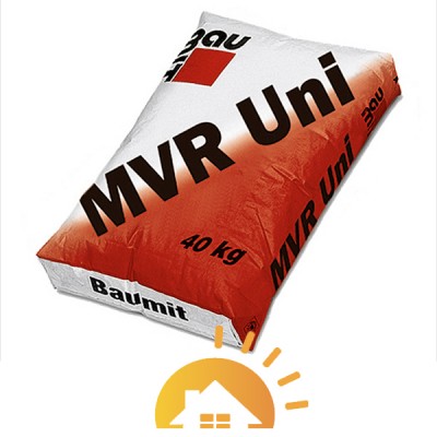 Baumit белая цементно-известковая штукатурная MVR-Uni, 25 кг