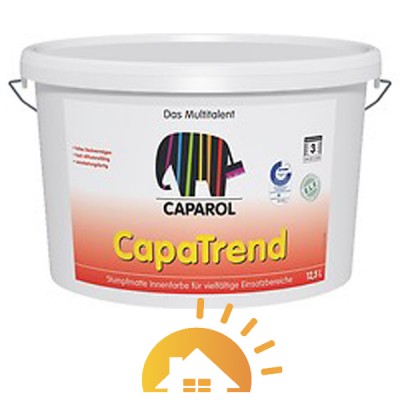Caparol Краска интерьерная с высокой покрывающей способностью CapaTrend B3, 11,75 л під тонування