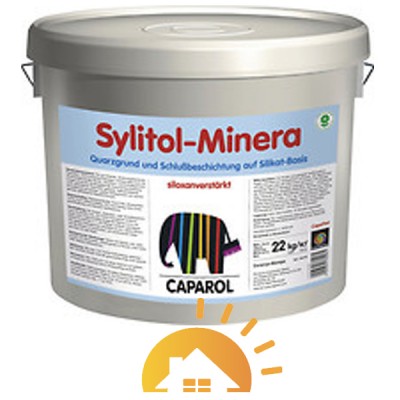 Caparol Кварцевая грунтовка и финишное покрытие на силикатной основе Sylitol-Minera, 22 кг