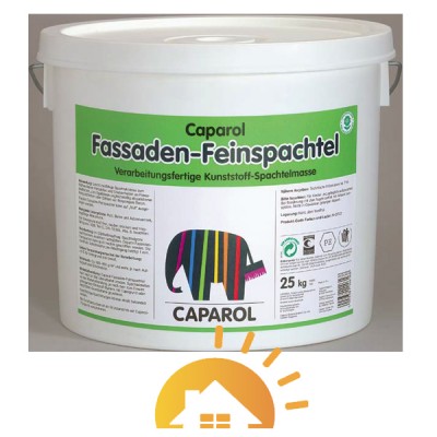 Caparol Готовая к применению шпатлёвочная масса на основе синтетических материалов Fassaden-Feinspachtel, 25 кг