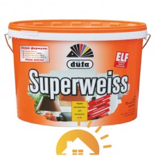 Dufa Суперстойкая виниловая краска Superweiss D4, 10 л