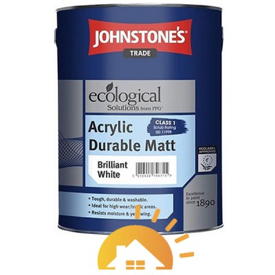 Johnstones Матовая эмульсия краска Acrylic Durable Matt, 10 л