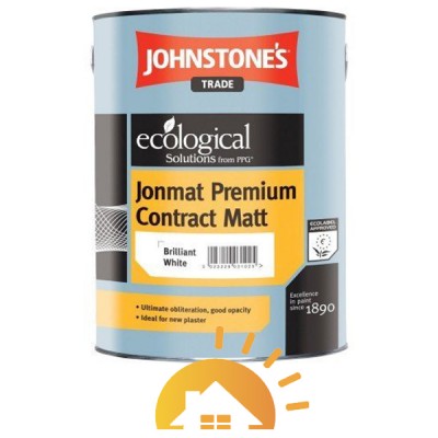 Johnstones Водоэмульсионная матовая краска Jonmat Premium Contract Matt, 5 л