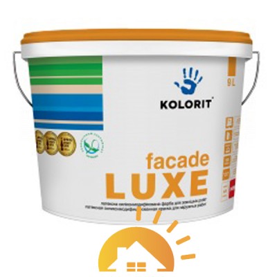 Kolorit Силикон модифицированная латексная краска на акрилатной основе Facade Luxe, 9 л