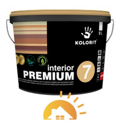 Kolorit Латексная краска для внутренних работ Interior Premium 7, 9 л