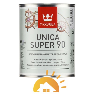Tikkurila лак полуглянцевый Unica Super, 2,7 л