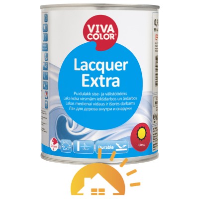 Vivacolor Глянцевый лак для внутренних и наружных деревянных поверхностей Lacquer Extra, 2,7 л