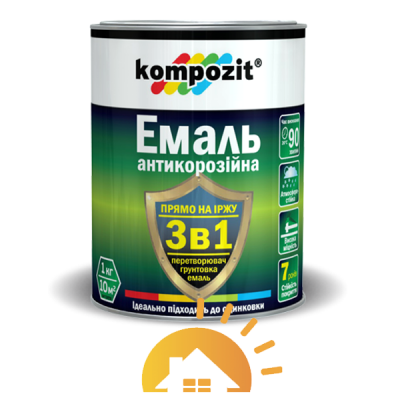 Kompozit Эмаль антикоррозионная 3 в 1, желтая, 55 кг
