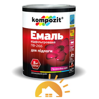 Kompozit Эмаль для пола ПФ-266, Красно-коричневая, 2,8 кг