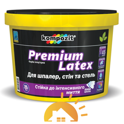 Kompozit Краска интерьерная Premium Latex, База-С, 9 л